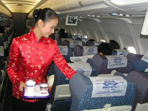 Chinese stewardess
